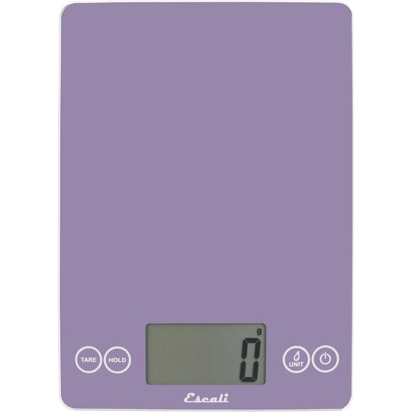 Escali Arti Classic Tempered Glass Kitchen Scale Violet Food Scale New - Picture 3 of 11